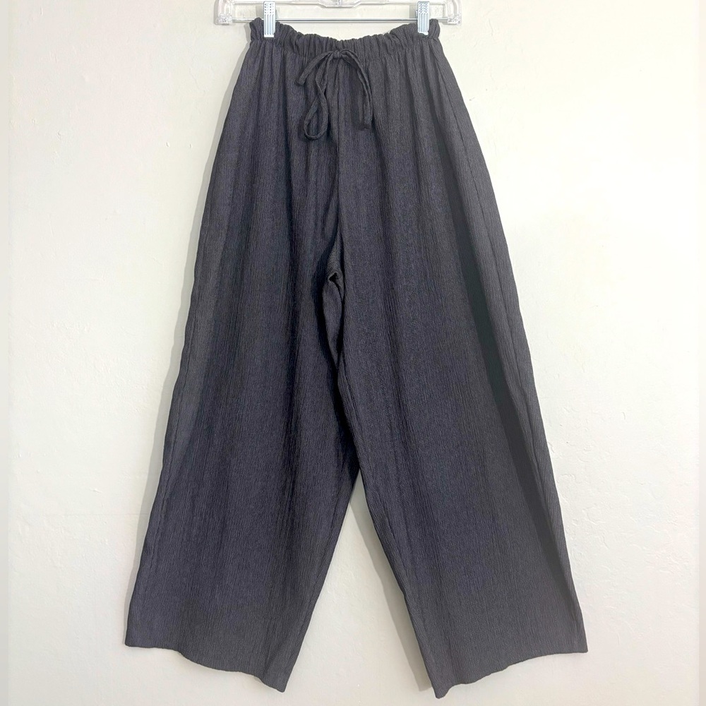 *Zara slate gray wide leg pants S